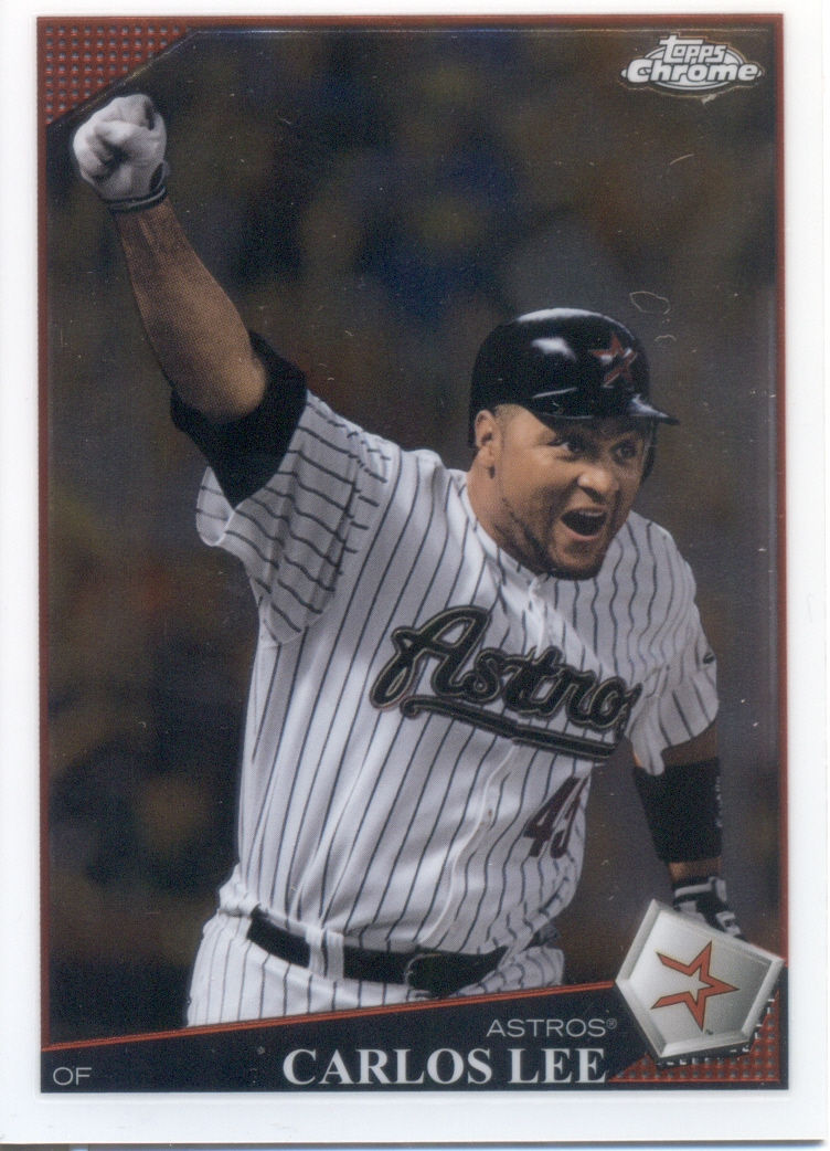 2009 Topps Chrome Baseball #122 Carlos Lee Houston Astros