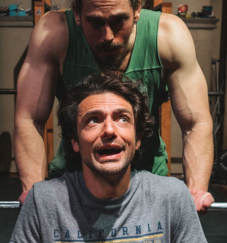 Andre Amarotico and Matthew Kropschot in Push/Pull at Central Works Theater