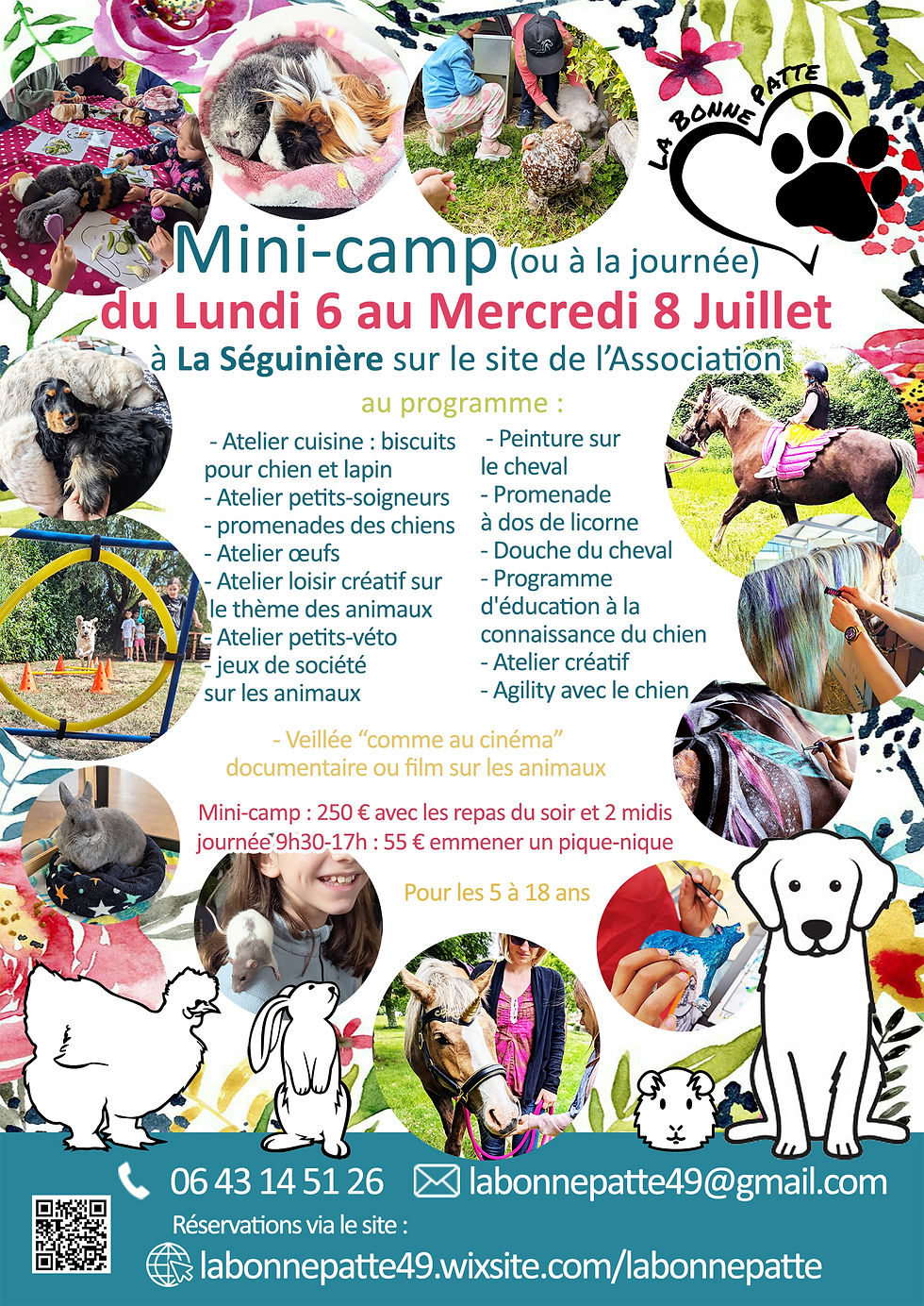 Mini-camp du Lundi 6 au Mercredi 8 Juillet à La Séguinière