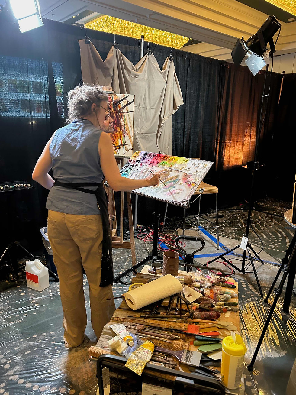 Painting demonstration from Rose Frantzen