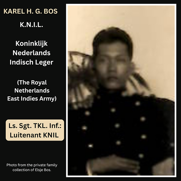Karel Bos - KNIL - architect - arsitek