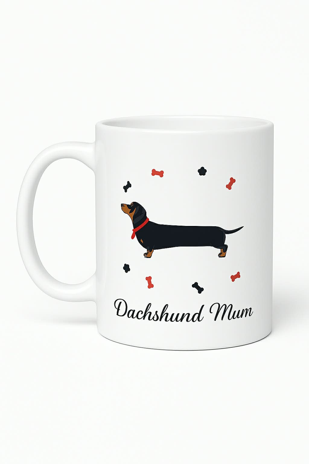 Dachshund Mum-Themed Mug - Black & Tan