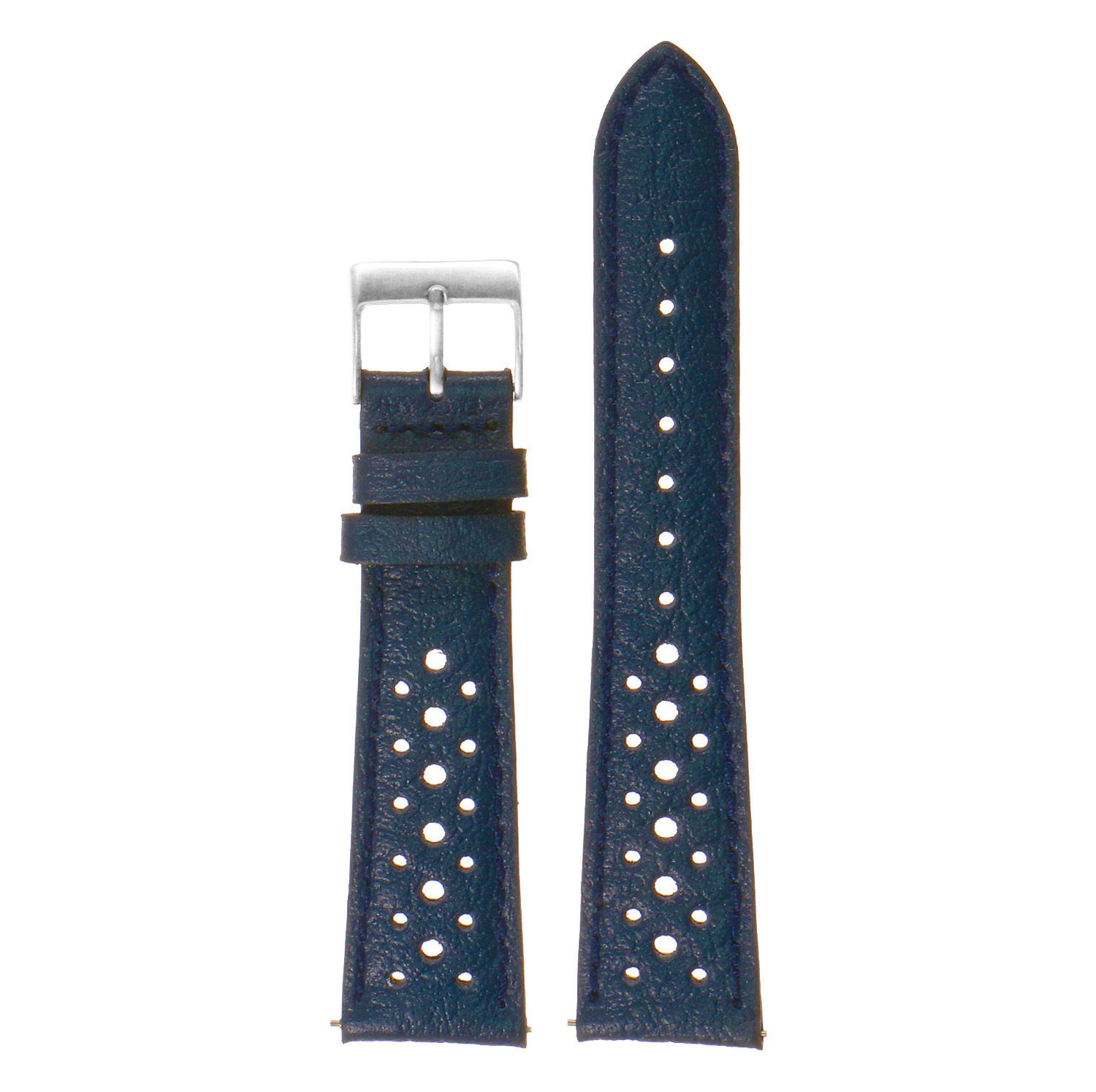 BLUE Rally Italian Leather Watch Strap