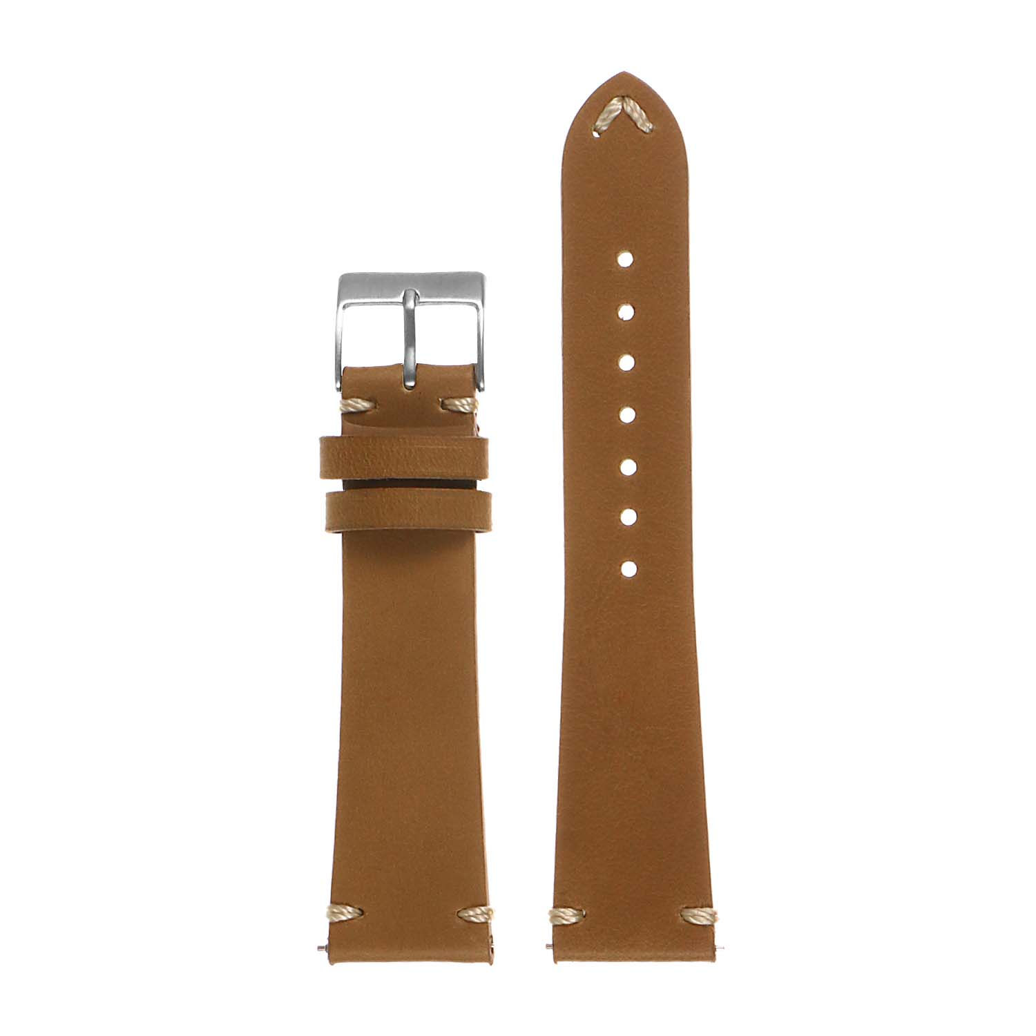 LIGHT BROWN Vintage Italian Leather Watch Strap