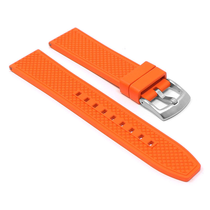 Thumbnail: ORANGE FKM Textured Rubber Strap