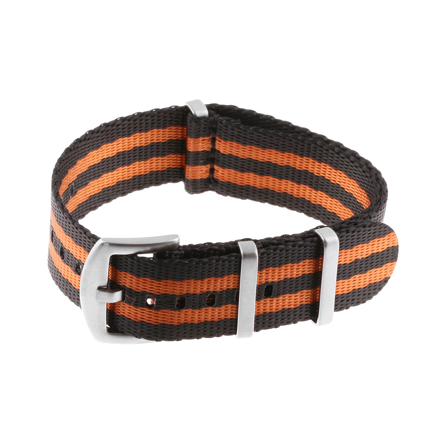 BLACK ORANGE Premium Seat Belt NATO Nylon Strap