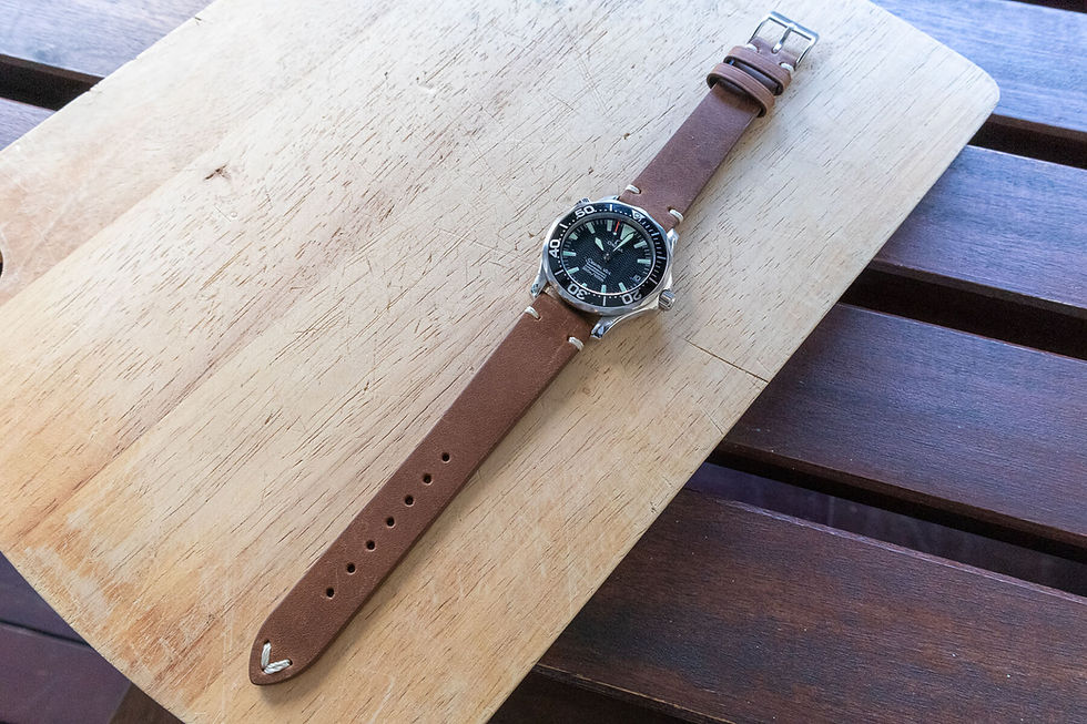 Thumbnail:  TAN Vintage Italian Leather Watch Strap