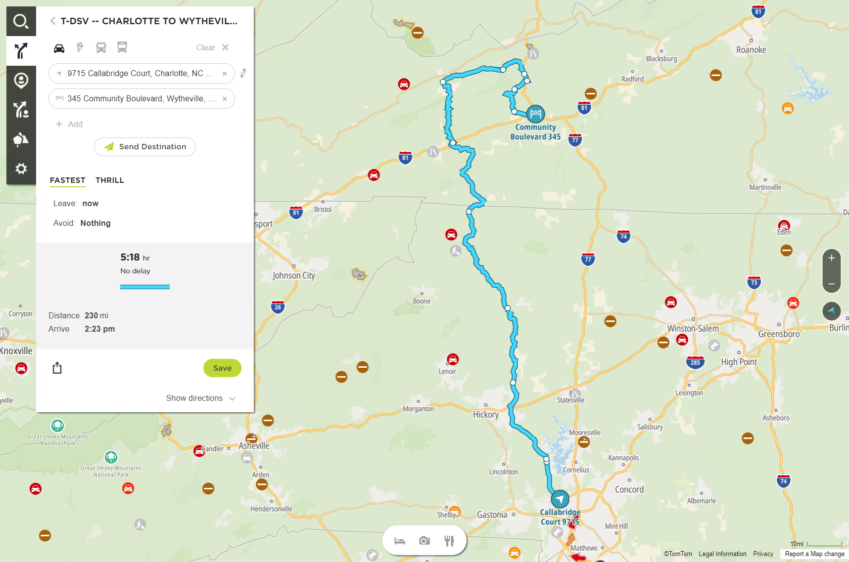 DSV -- Charlotte to Wytheville via 16 and 52 (2021)