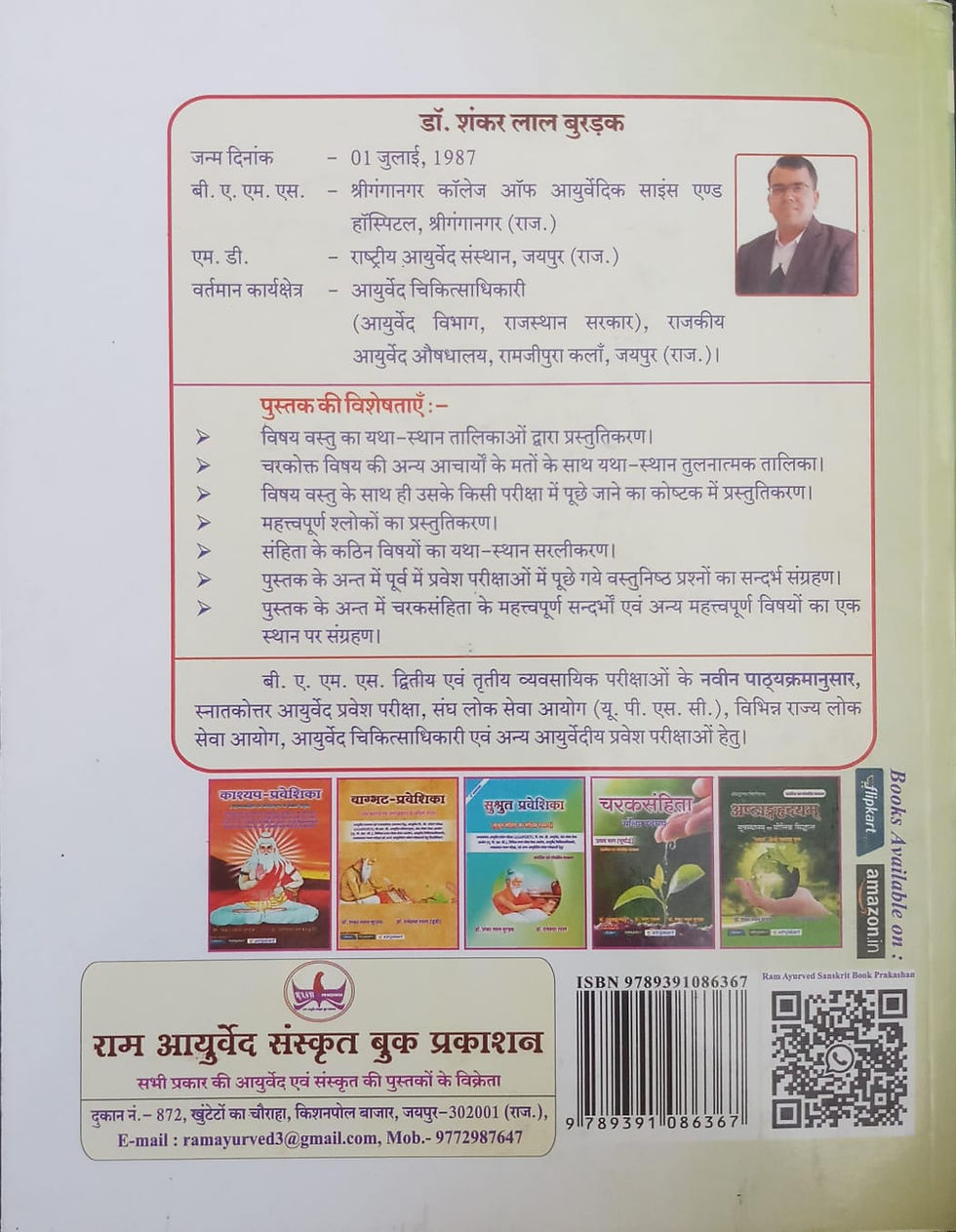 Thumbnail: Charak-Praveshika(S/H)ByDr. Shankar Lal Burdak