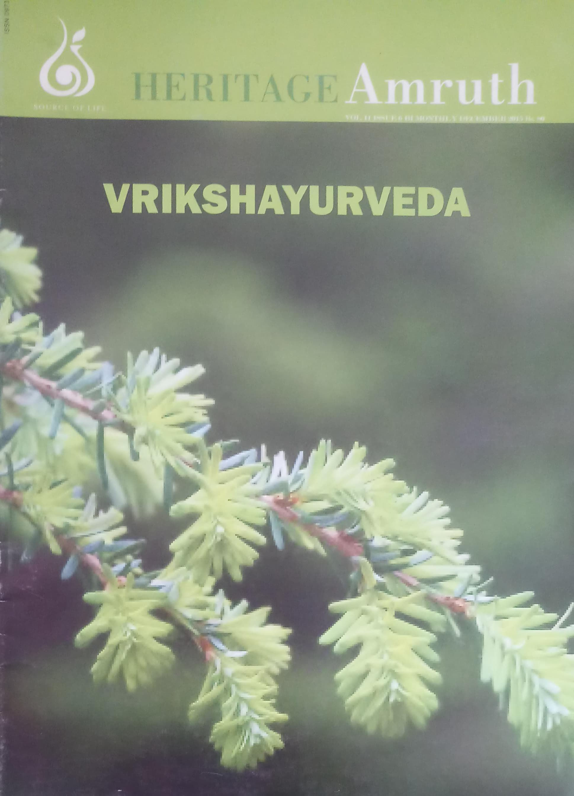 H.A. Vrikshayurveda December 2015