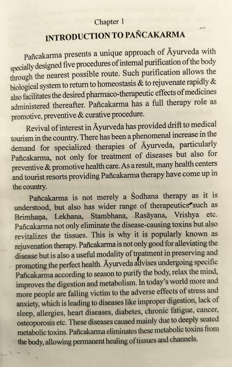 Thumbnail: Principles and Practice of Pancakarma(English)- Dr. Vasant C Patil