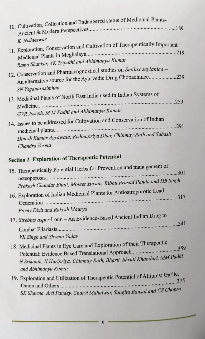 Thumbnail: Conservation, Cultivation & Exploration of Therapeutic potential of Medicinal