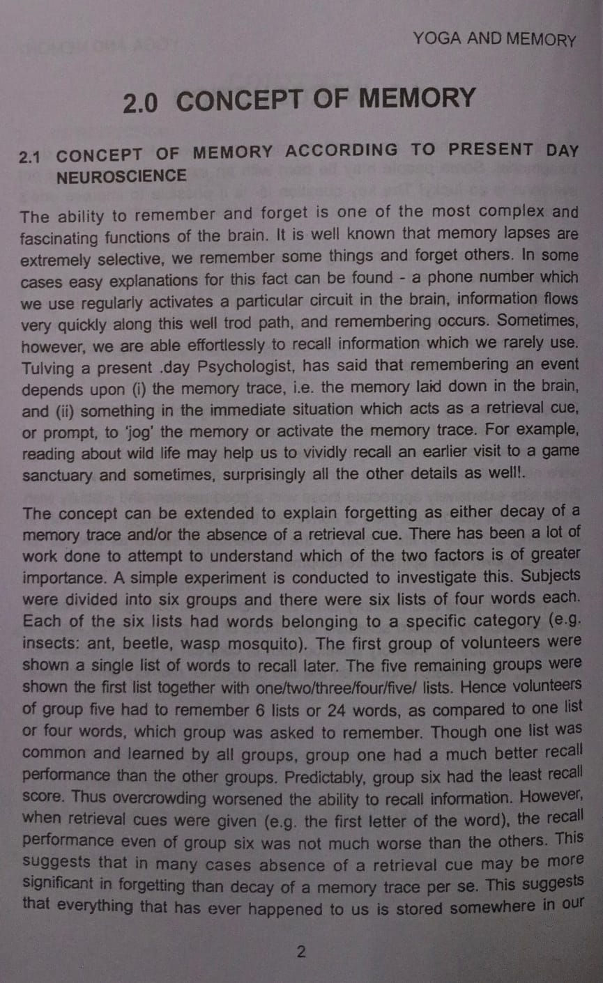Thumbnail: Yoga & Memory(E)ByDr. Nagendra, Shirley Telles