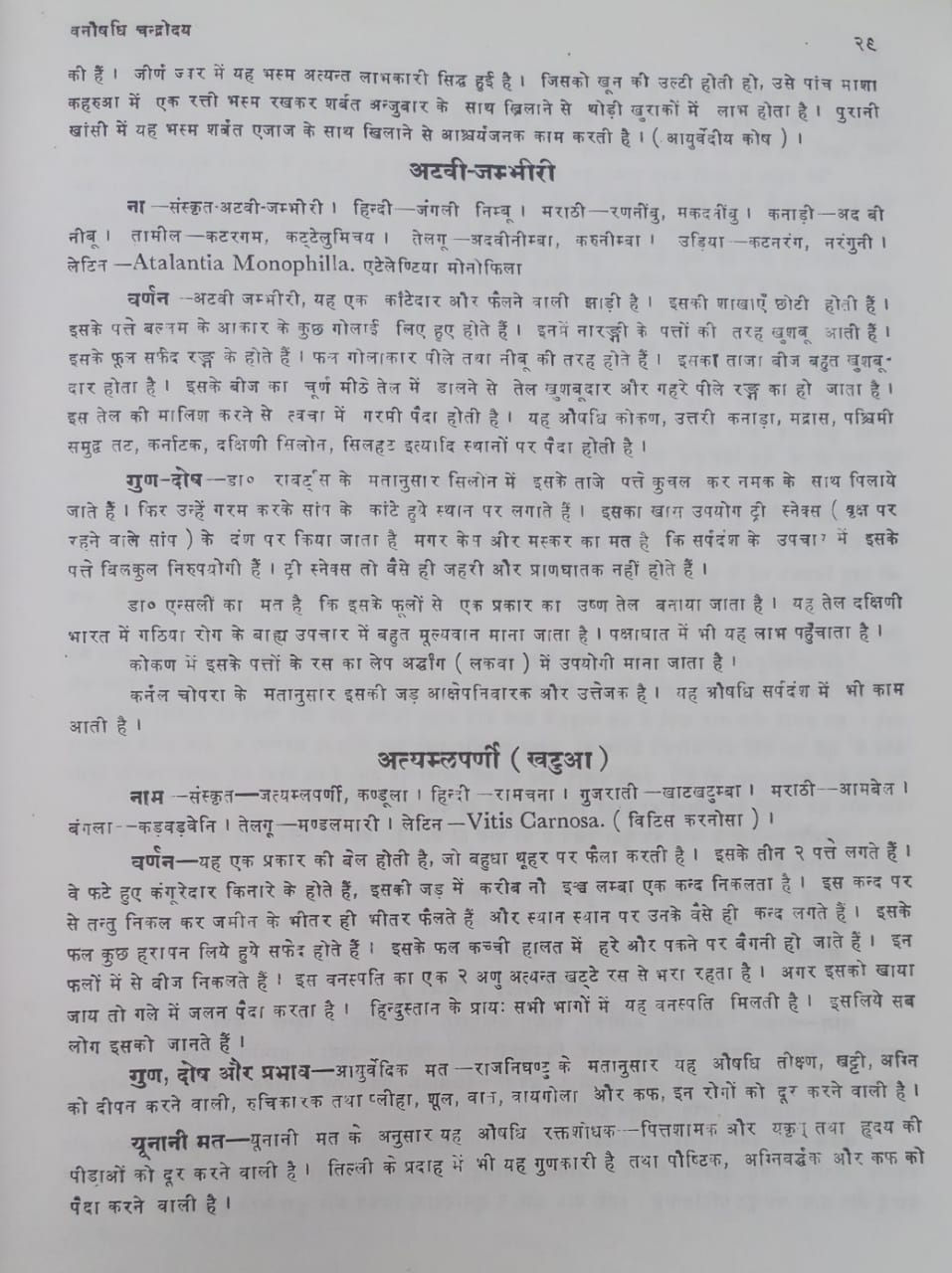 Thumbnail: Vanausadhi Chandrodaya-I (Hindi) by Chandraraja Bhandari