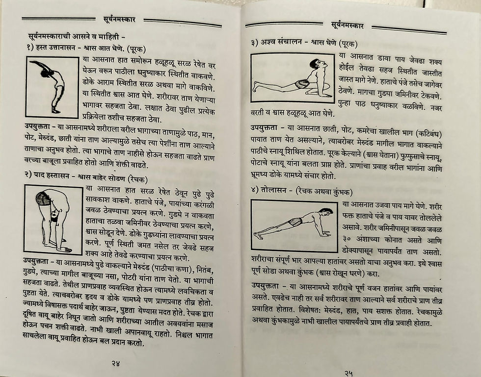 Thumbnail: Suryanamaskar Tattwadnyan v YogabhyaDs(Marathi)- By Dr. Sujaya Ramesh Erande