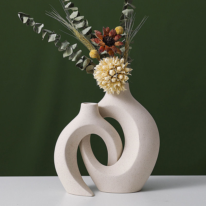 European Ceramic Vase Set - Minimalist Home Decor