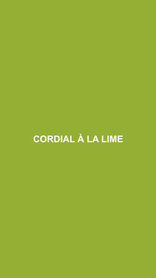 CORDIAL À LA LIME