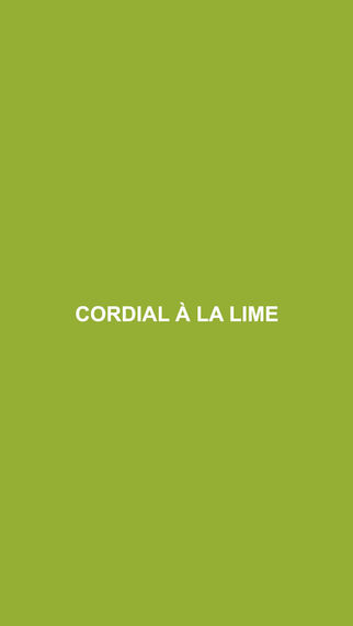 CORDIAL À LA LIME