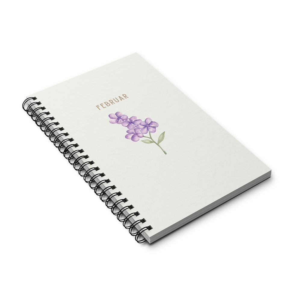 Miniaturbild: Geburtsblume Journal | Geschenk zu Geburt, Babyshower, Geburtstag