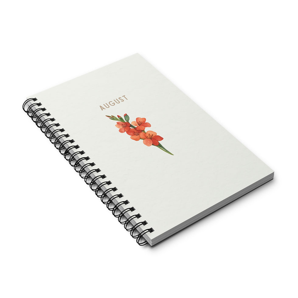 Miniaturbild: Geburtsblume Journal | Geschenk zu Geburt, Babyshower, Geburtstag