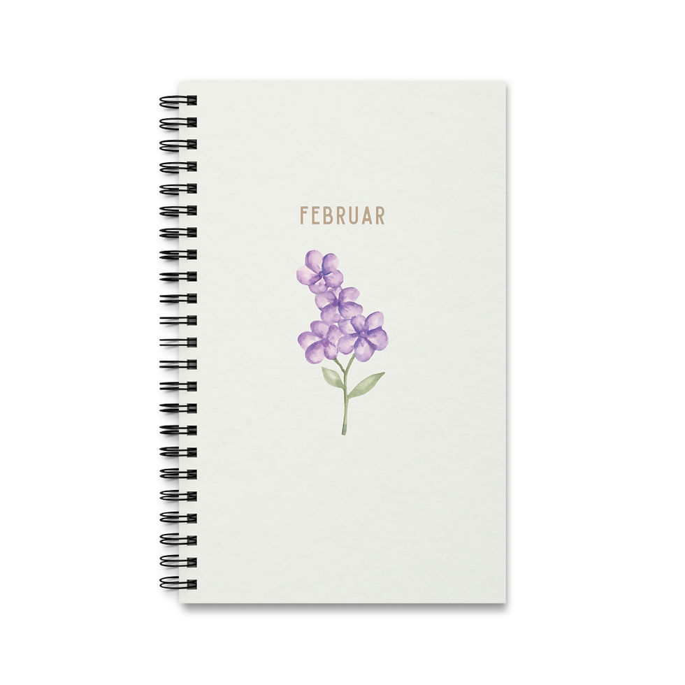 Miniaturbild: Geburtsblume Journal | Geschenk zu Geburt, Babyshower, Geburtstag