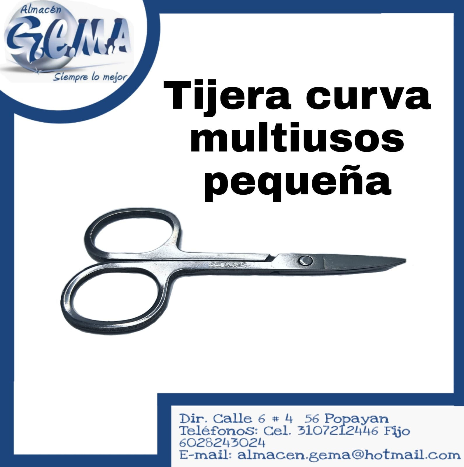 TIJERA CURBA MULTIUSOS PEQUEÑA