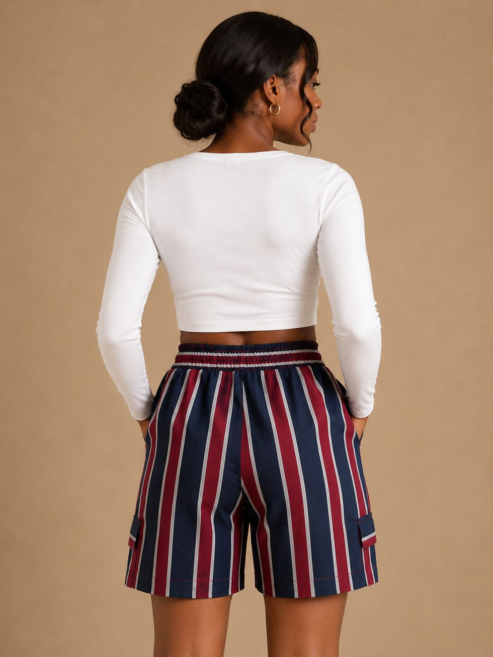Thumbnail: Korto Short Cargo Pants - Blue & Red