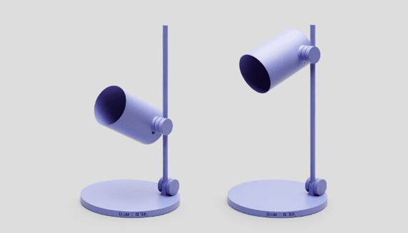 Nylon PA 12 White Icon Collection Lamps dyed purple (Courtesy of HP) 