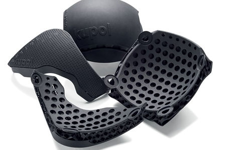 Flexible and impact-resistant 3D printed medical components for protective and interface applications