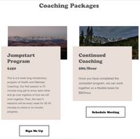 Coaching packages