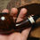 Thumbnail: Halfbent Tomato 9mm Briar Pipe w. Stag Horn Band