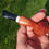 Thumbnail: Halfbent Pickaxe 9mm Briar Pipe with Stag Band