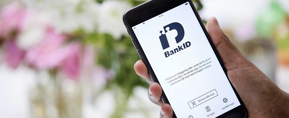 Mobiltelefon med BankID på