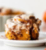 Seasonal Pumpkin Maple Cinnamon Roll