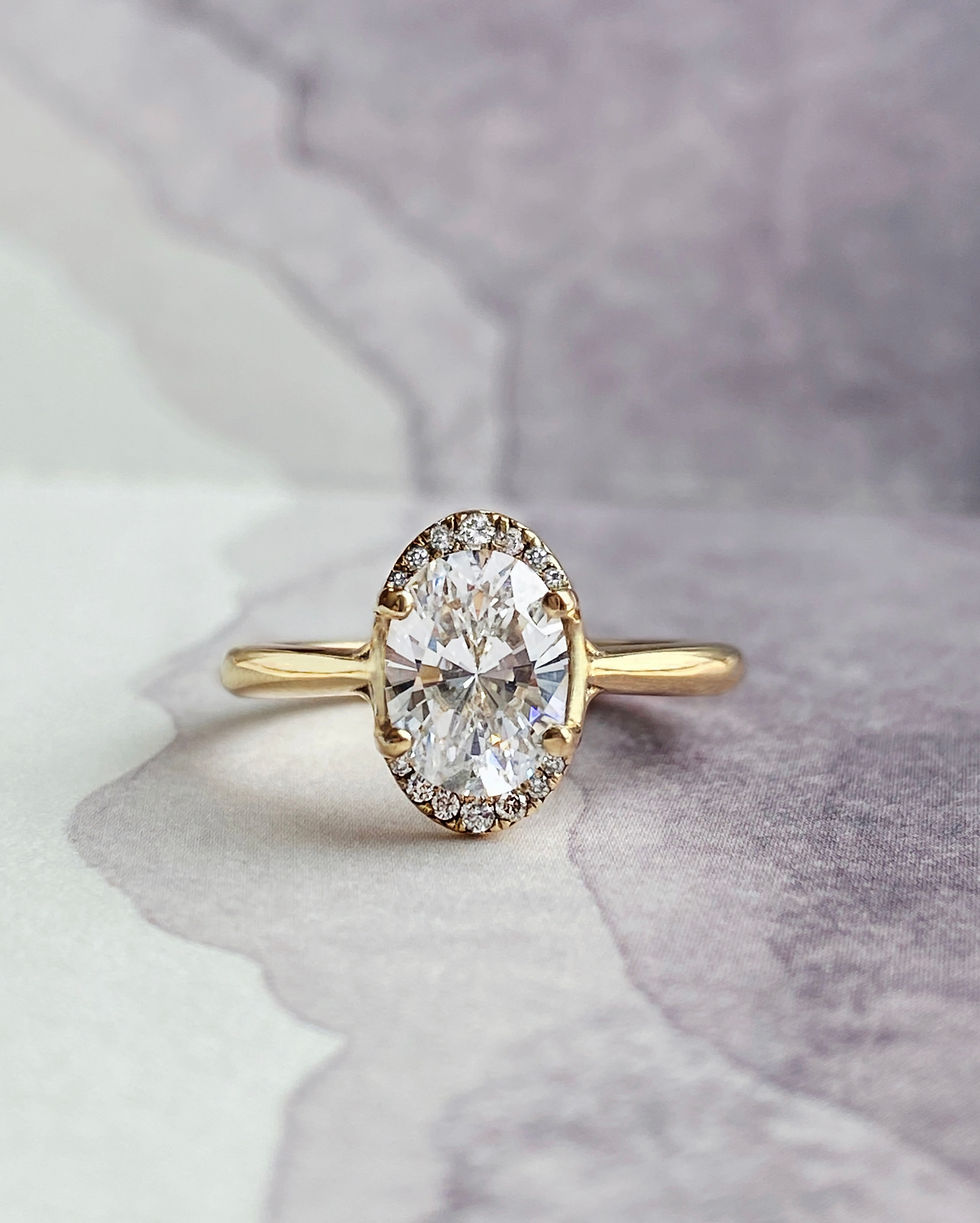 Dogwood Iris Engagement Ring