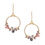 Thumbnail: Nova Drop Hoop - Iolite & Rose Quartz