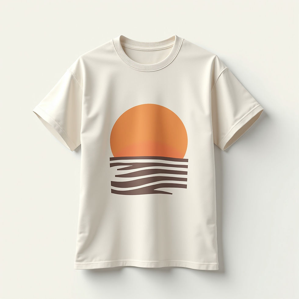 Geometric Sunset Print Tee