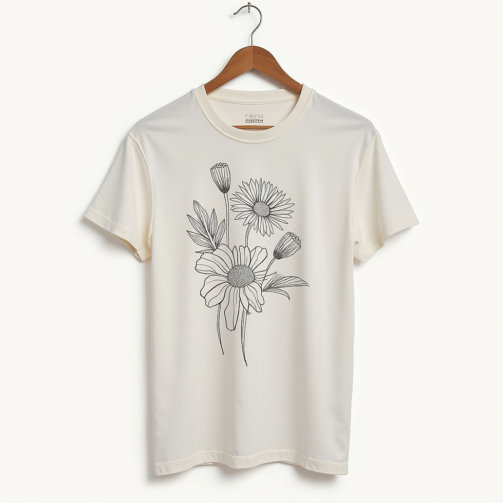 Vintage Floral Outline Tee