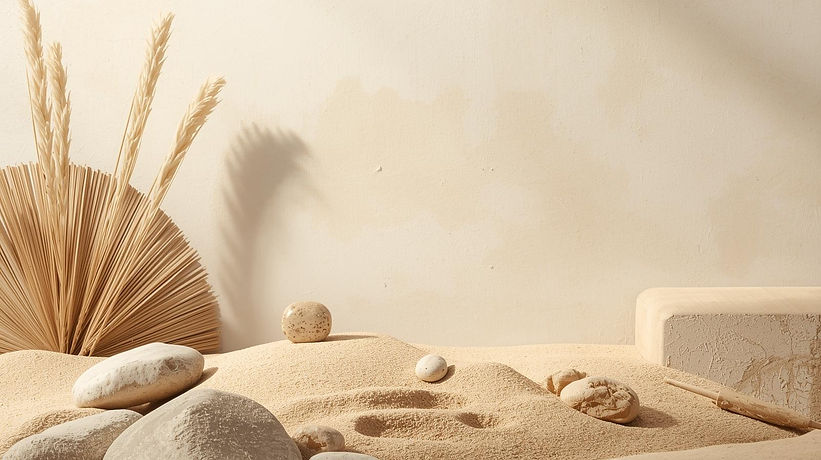 A calm, grounded background image inspired by Hawaiian and Pacific Islander values, symbol