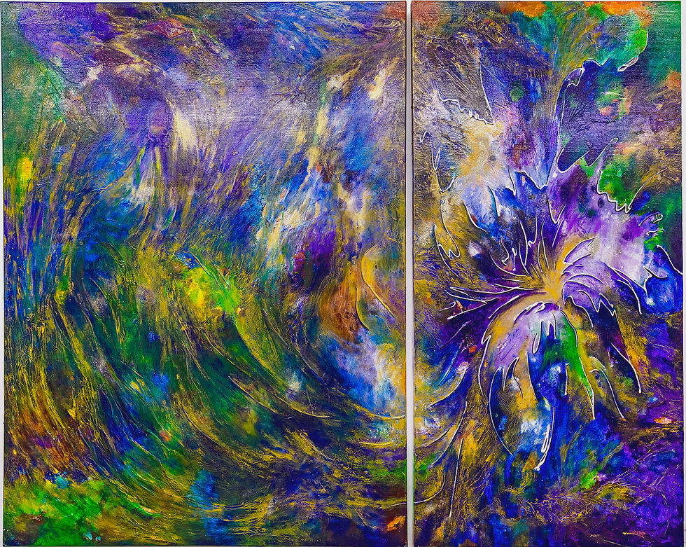 "Flower of Life" Acrylic on canvas