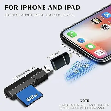 Thumbnail: Liverkart Lightning to USB OTG Camera Adapter