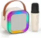 Liverkart K12 Colorful karaoke sound system with Mic (White)