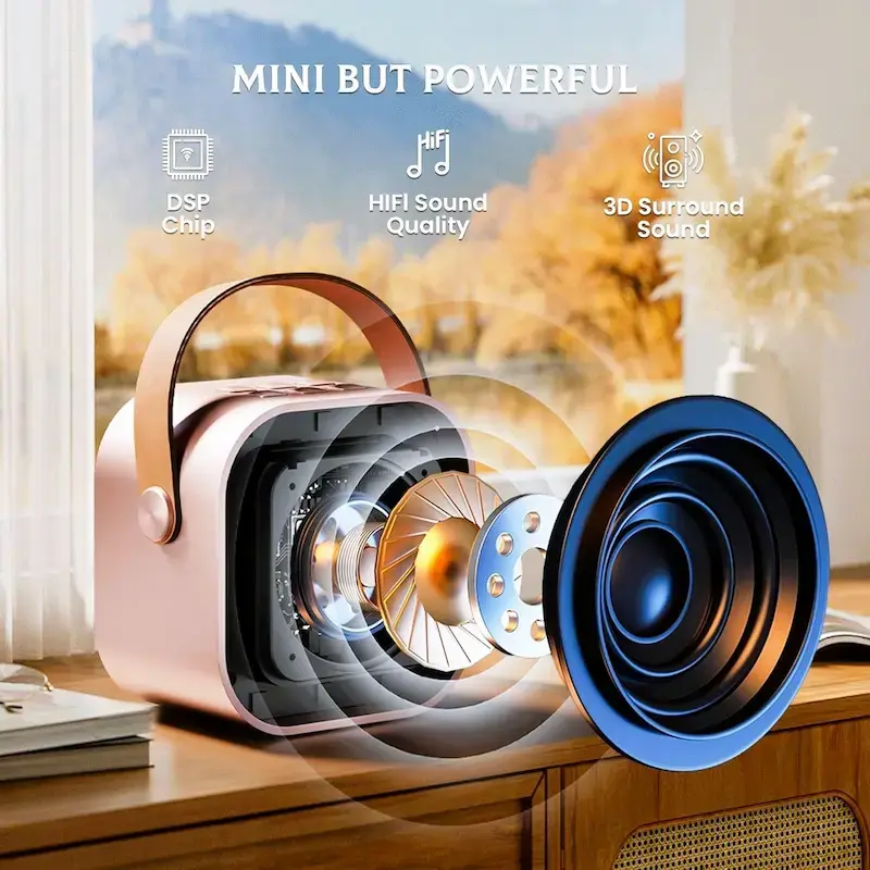Thumbnail: Liverkart K12 Colorful karaoke sound system with Mic (White)