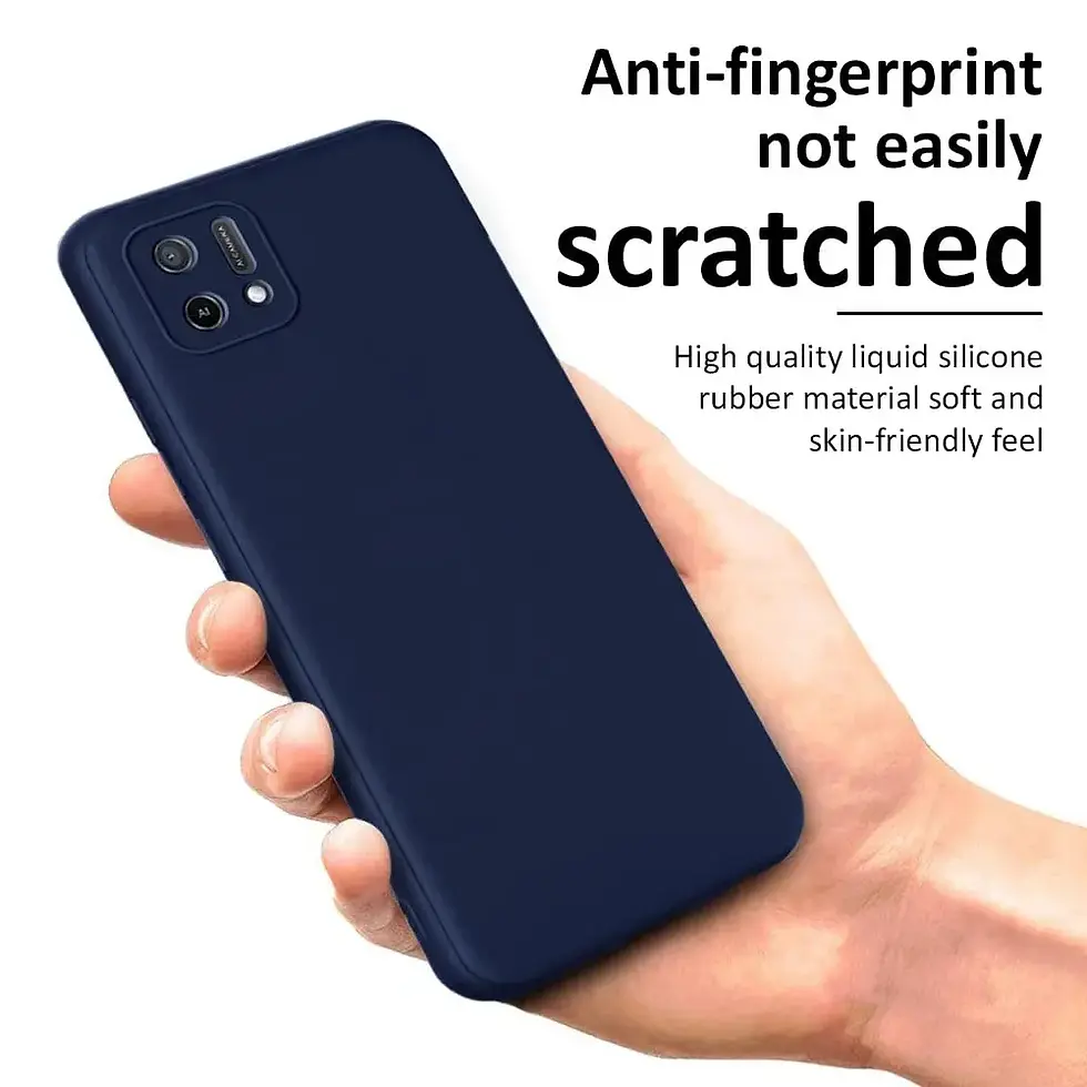 Thumbnail: OPPO A16K Silicon back cover pouch with No Scratch Cloth side