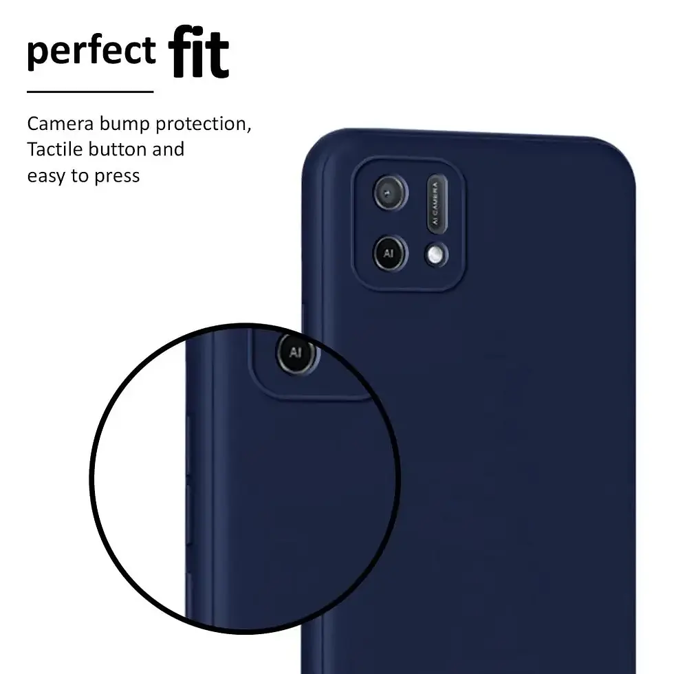 Thumbnail: OPPO A16K Silicon back cover pouch with No Scratch Cloth side