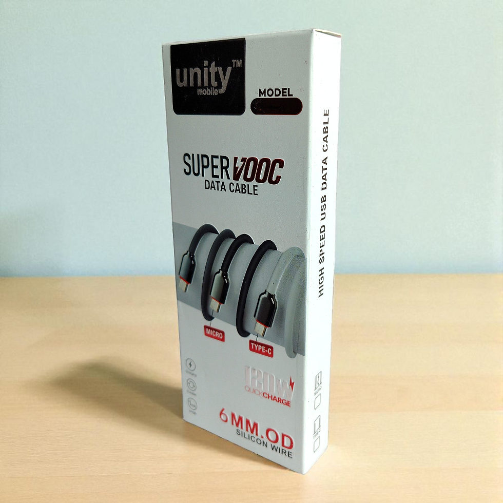 Unity 120W USB to Type C Super Vooc Data Cable (Best Quality)