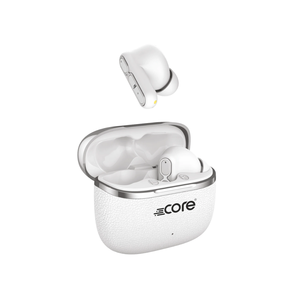 Core NB9 Hi5 Pods Wireless Earphones Up To 30 Hrs (Silicon Case Included) (white
