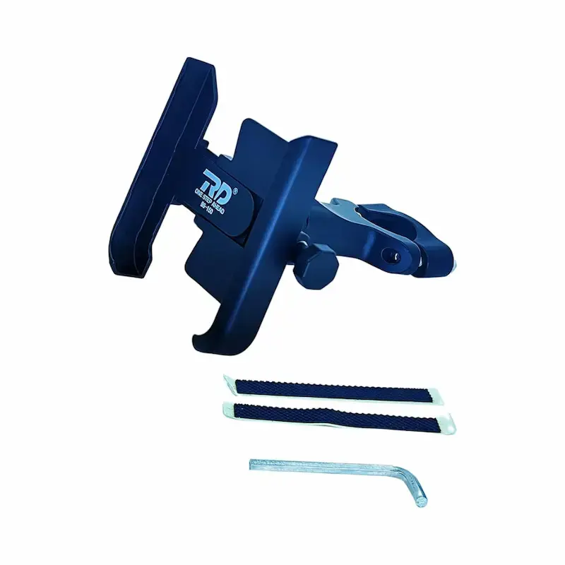 RD Adjustable Mobile phone Holder Stand Bracket 360-degree rotation Handlebar.