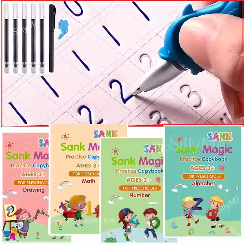 Thumbnail: Liverkart 4 Pc Magic Copybook used by kids, children’s and adults also to write