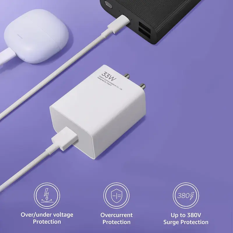 Thumbnail: Mi 33W Sonic Charge 2.0 Charger (BIS Certified) (Best Quality)